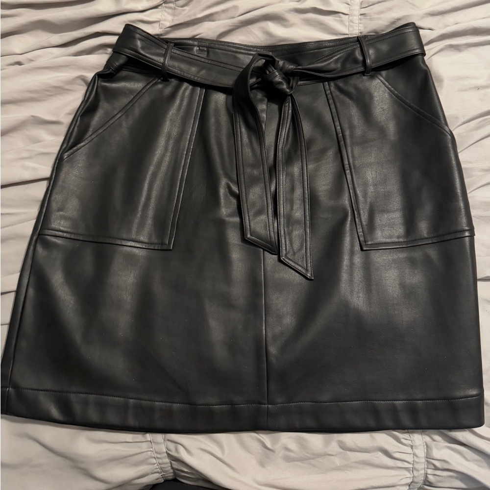 Ann Taylor Leather Skirt